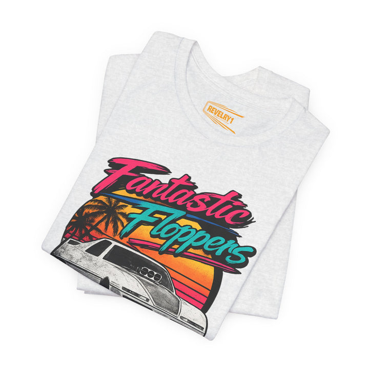 Revelry1 Retro 80s Fantastic Floppers Tee – Vintage Funny Car Drag Racing Shirt
