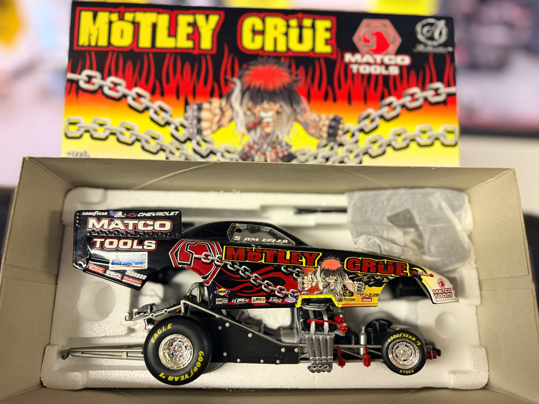 Jim Epler 2001 Motley Crüe Chevy Camaro Funny Car 1:24 Diecast – NHRA Collectible | 1 of 3000