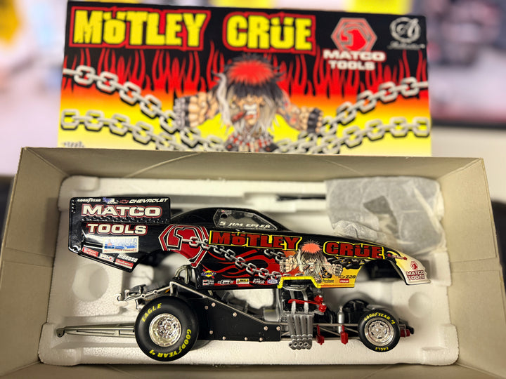 Jim Epler 2001 Motley Crüe Chevy Camaro Funny Car 1:24 Diecast – NHRA Collectible | 1 of 3000
