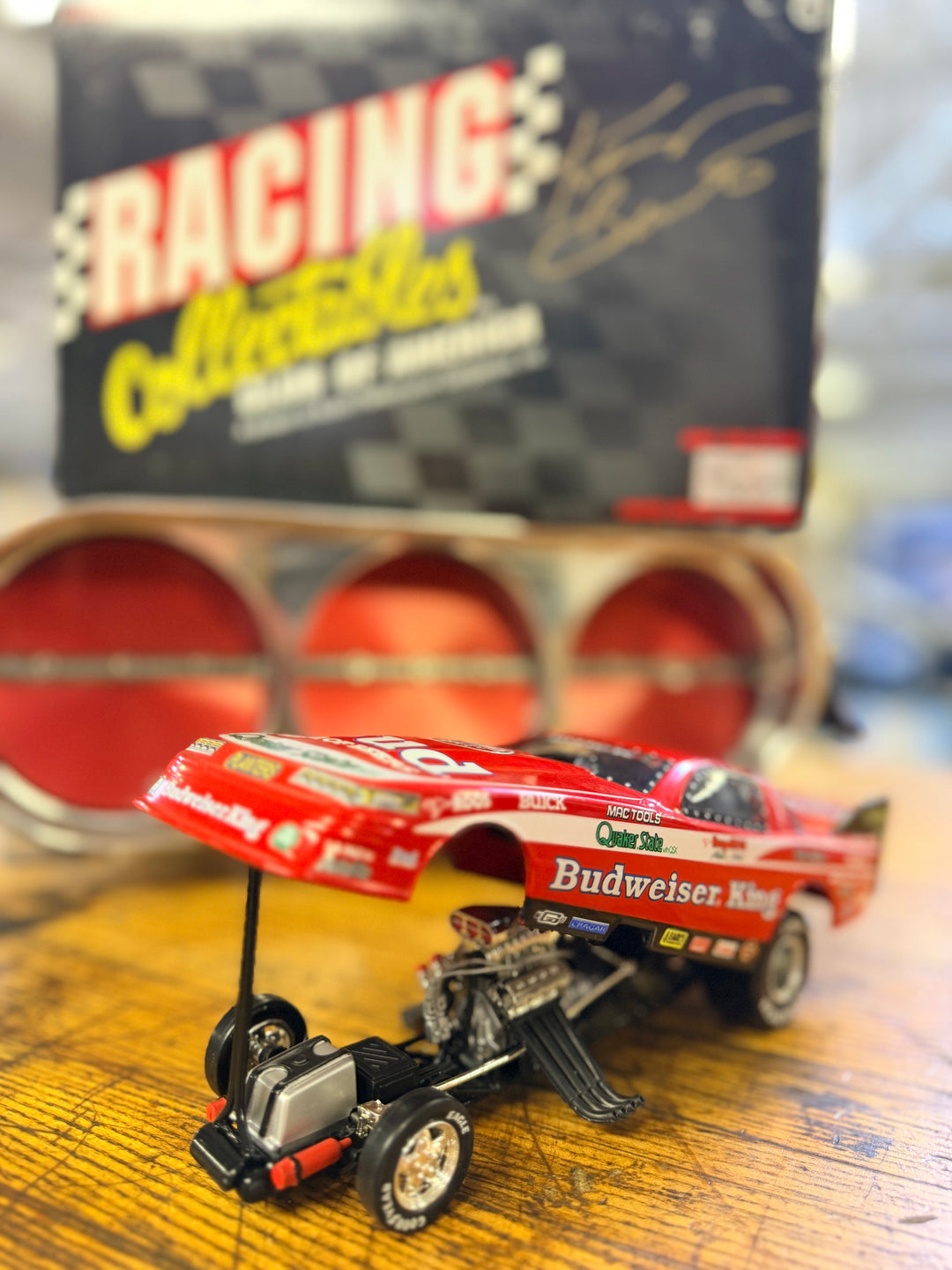 Kenny Bernstein 1988 Budweiser King Oldsmobile Funny Car 1:24 Diecast | Autographed Box