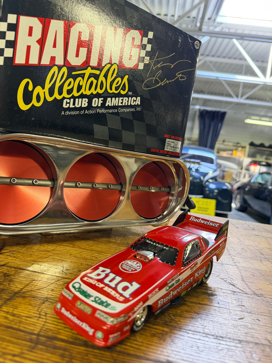Kenny Bernstein 1988 Budweiser King Oldsmobile Funny Car 1:24 Diecast | Autographed Box