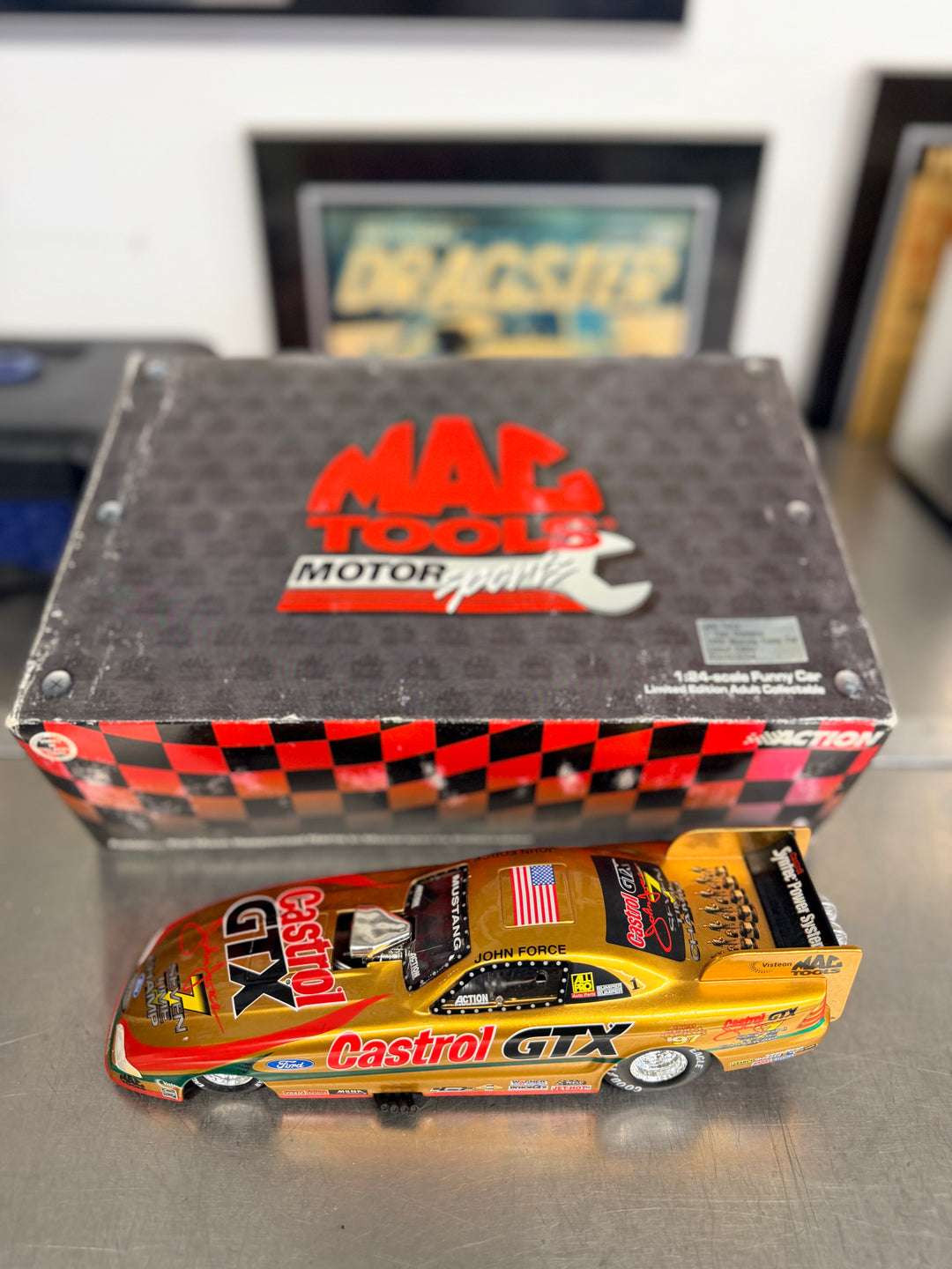 John Force 1998 GTX 7x Champ Ford Mustang Funny Car 1:24 – NHRA Diecast