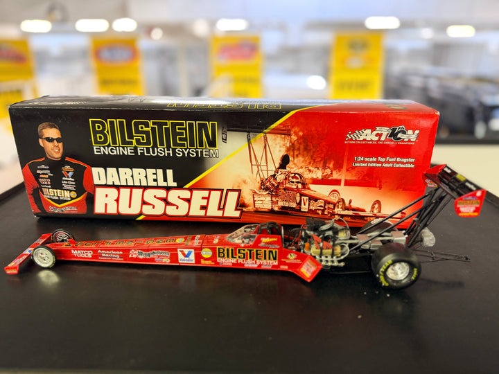 2002 Darrell Russell Bilstein Engine Flush Top Fuel Dragster 1:24 Diecast | Limited Edition Action Collectibles