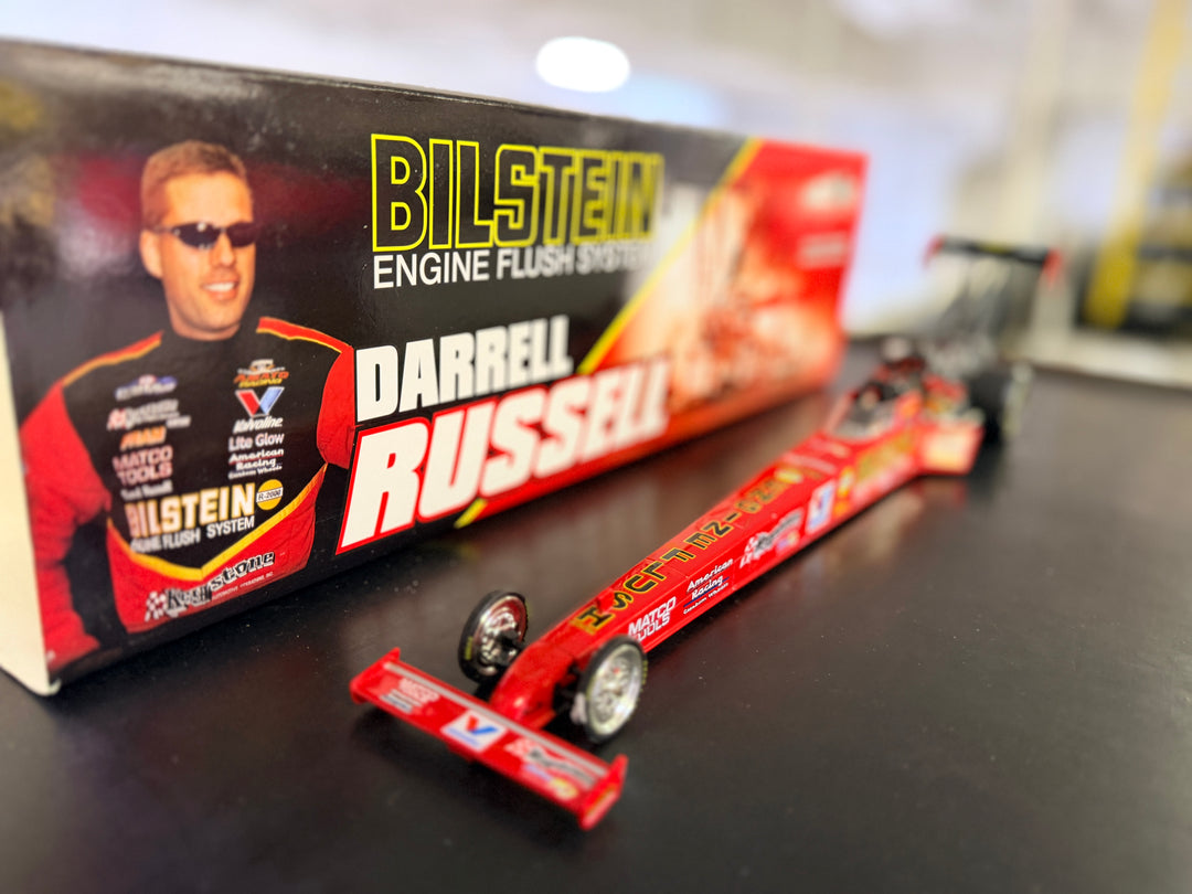 2002 Darrell Russell Bilstein Engine Flush Top Fuel Dragster 1:24 Diecast | Limited Edition Action Collectibles