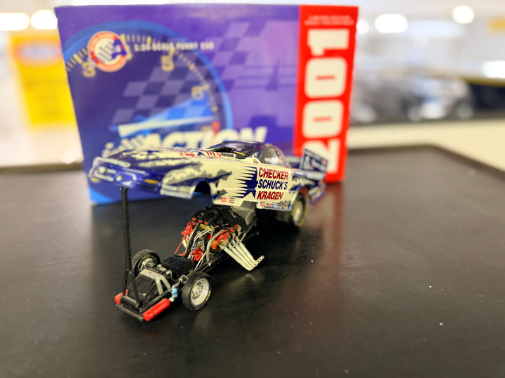2001 Frank Pedregon Checker Schuck's Kragen Pontiac Firebird Funny Car 1:24 Diecast | Action Collectibles Limited Edition