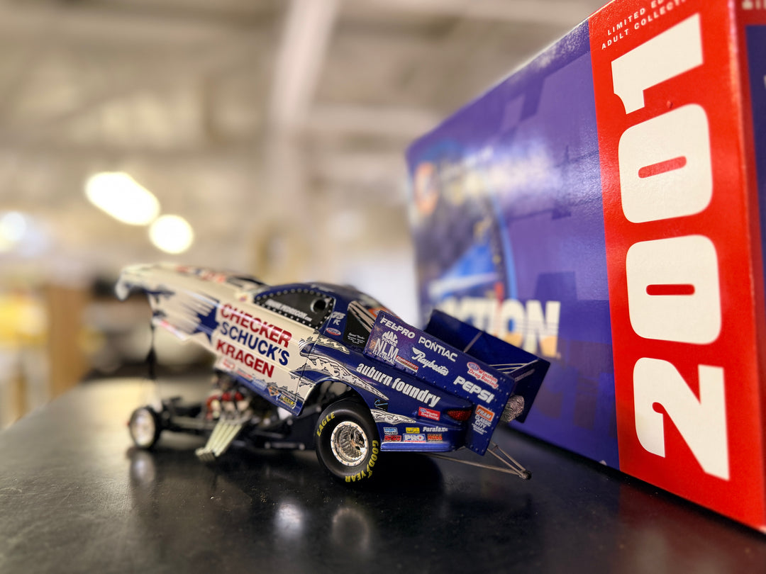 2001 Frank Pedregon Checker Schuck's Kragen Pontiac Firebird Funny Car 1:24 Diecast | Action Collectibles Limited Edition