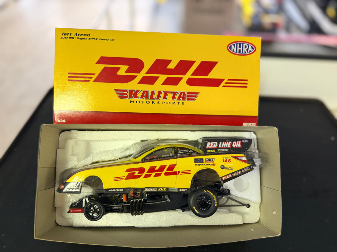 Jeff Arend DHL 2012 Toyota Funny Car 1:24 Scale Auto World Diecast – Limited Edition 1 of 750