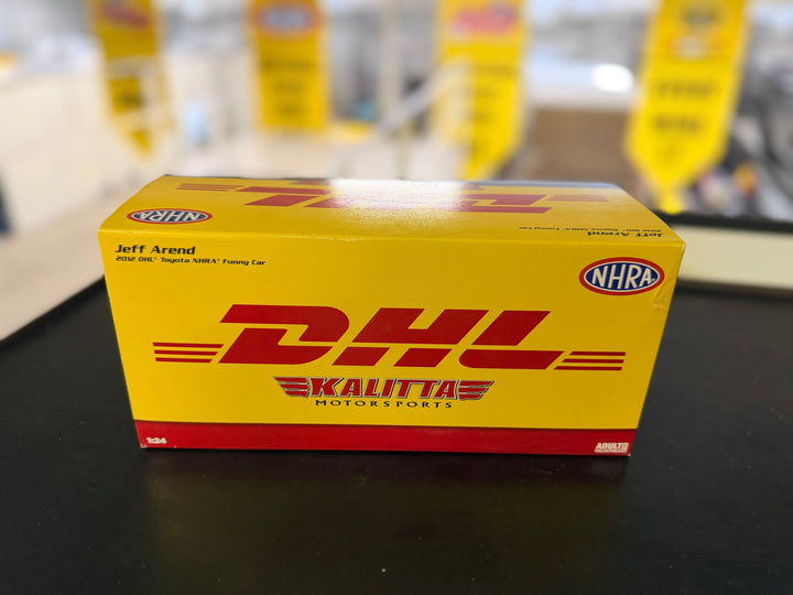 Jeff Arend DHL 2012 Toyota Funny Car 1:24 Scale Auto World Diecast – Limited Edition 1 of 750