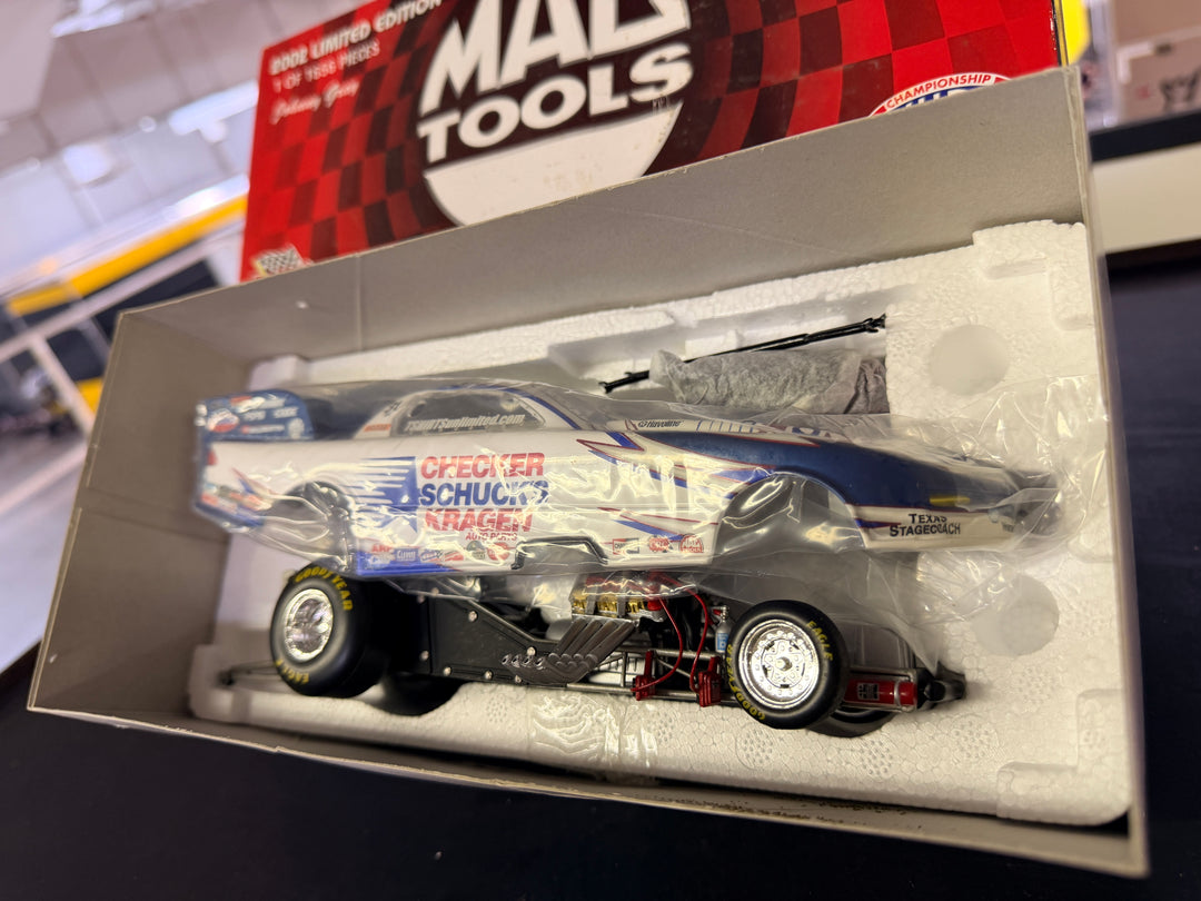 2002 Johnny Gray Checker Schuck's Kragen Funny Car 1:24 Diecast | Mac Tools Edition | Racing Champions