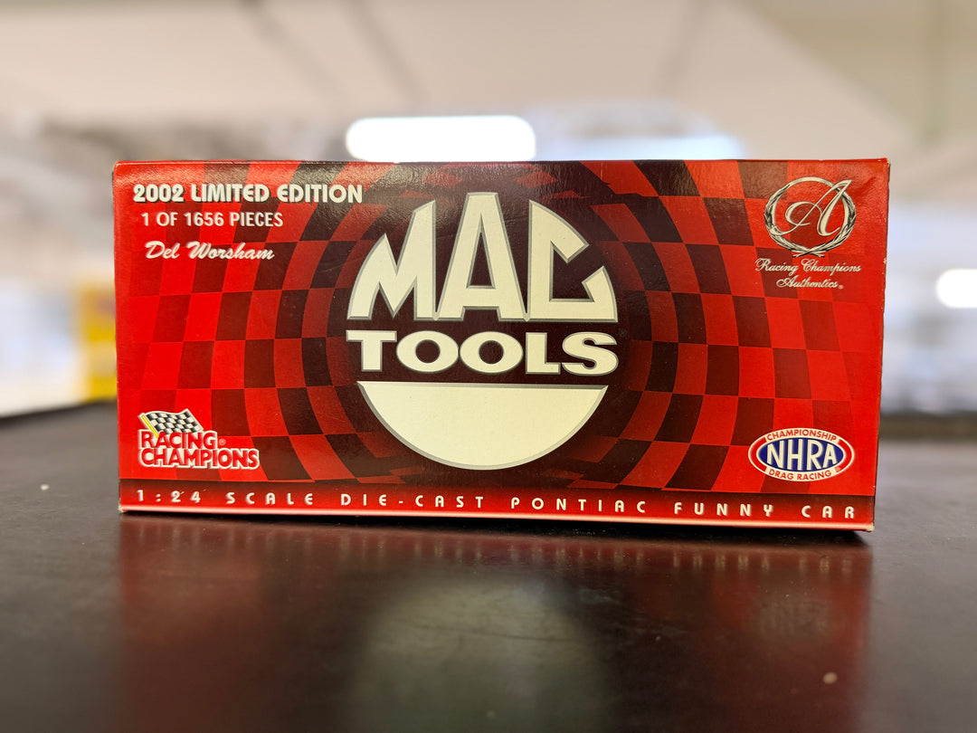 2002 Del Worsham Checker Schuck's Kragen Funny Car – Mac Tools Exclusive – 1:24 Scale Diecast – 1 of 1,656