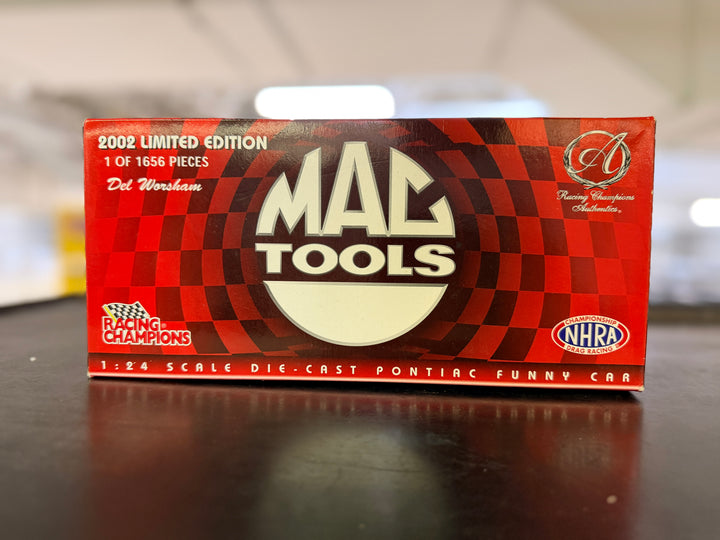 2002 Del Worsham Checker Schuck's Kragen Funny Car – Mac Tools Exclusive – 1:24 Scale Diecast – 1 of 1,656