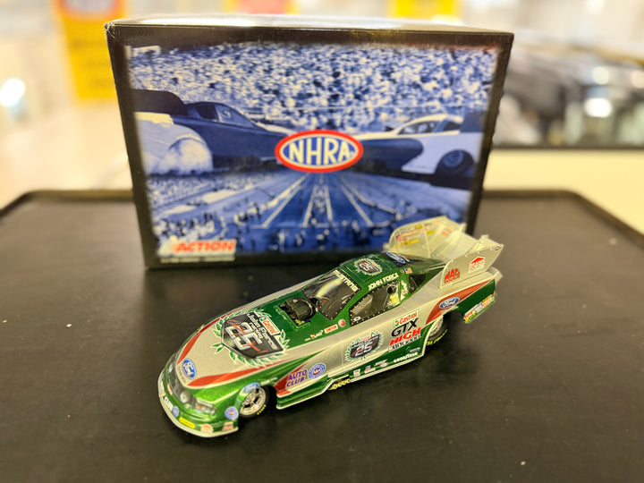 John Force Castrol 25th Anniversary 2010 Ford Mustang Funny Car 1:24 Action Collectibles