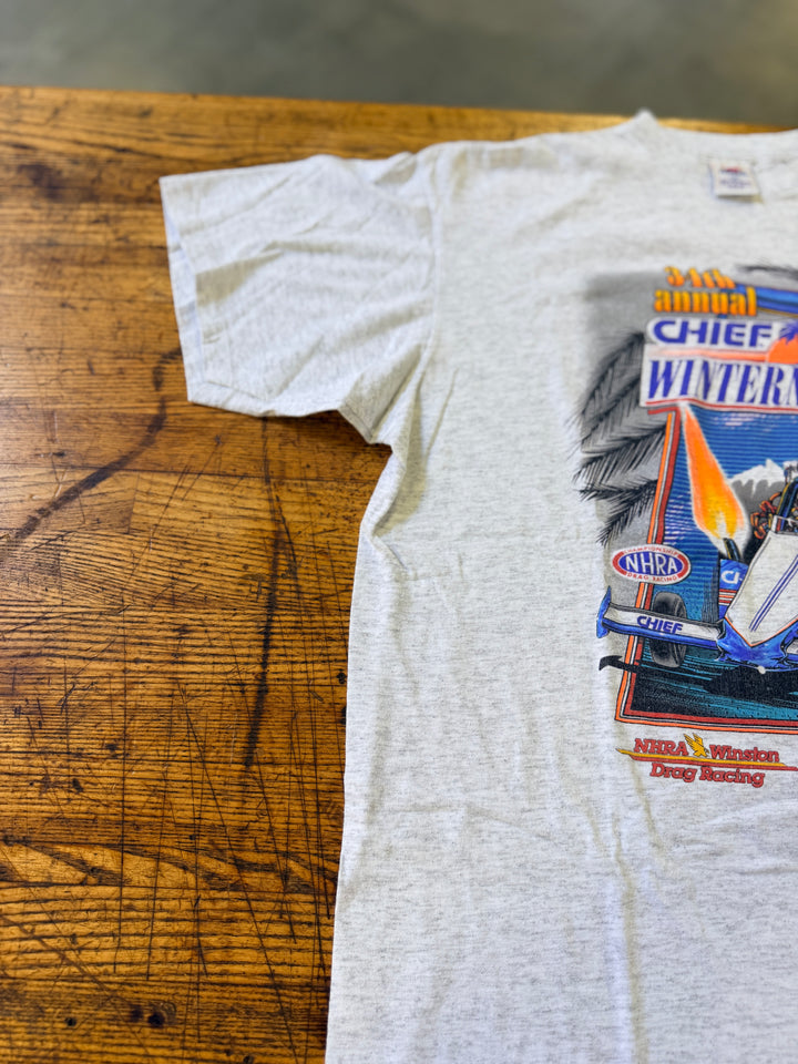 Vintage 1994 NHRA Chief WinterNationals Event Tee XL – Pomona Drag Racing Shirt