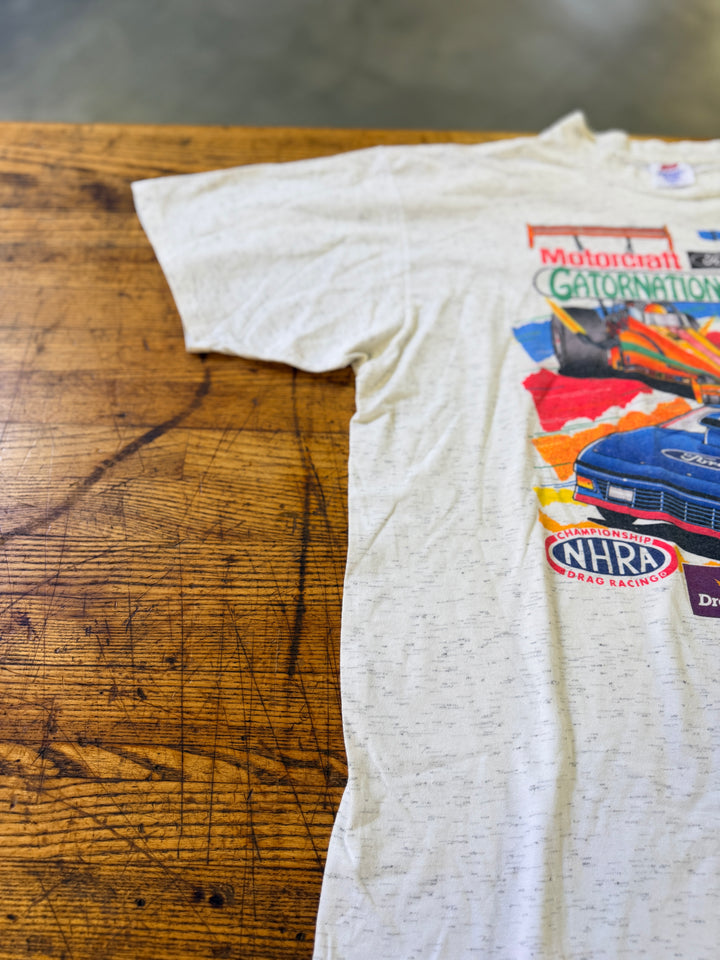 Vintage 1992 NHRA Motorcraft GatorNationals Single Stitch Tee XXL – Gainesville Drag Racing Shirt
