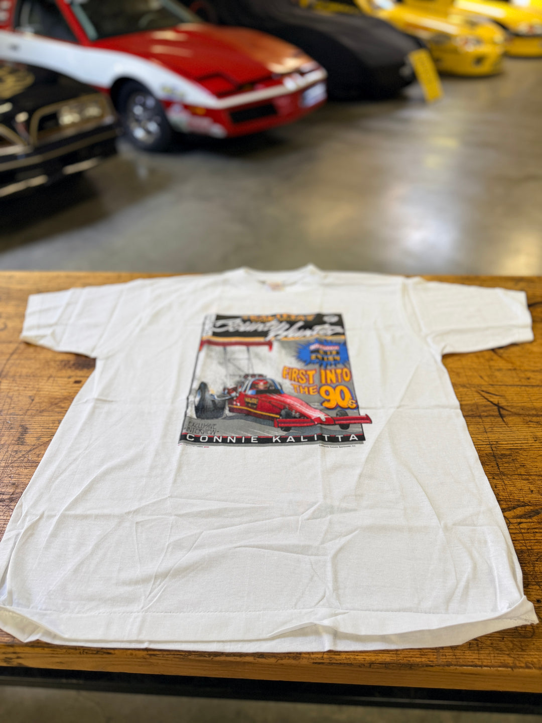 Vintage 1989 Connie Kalitta “First Into The 90s” Top Fuel NHRA T-Shirt XL (Brand New)