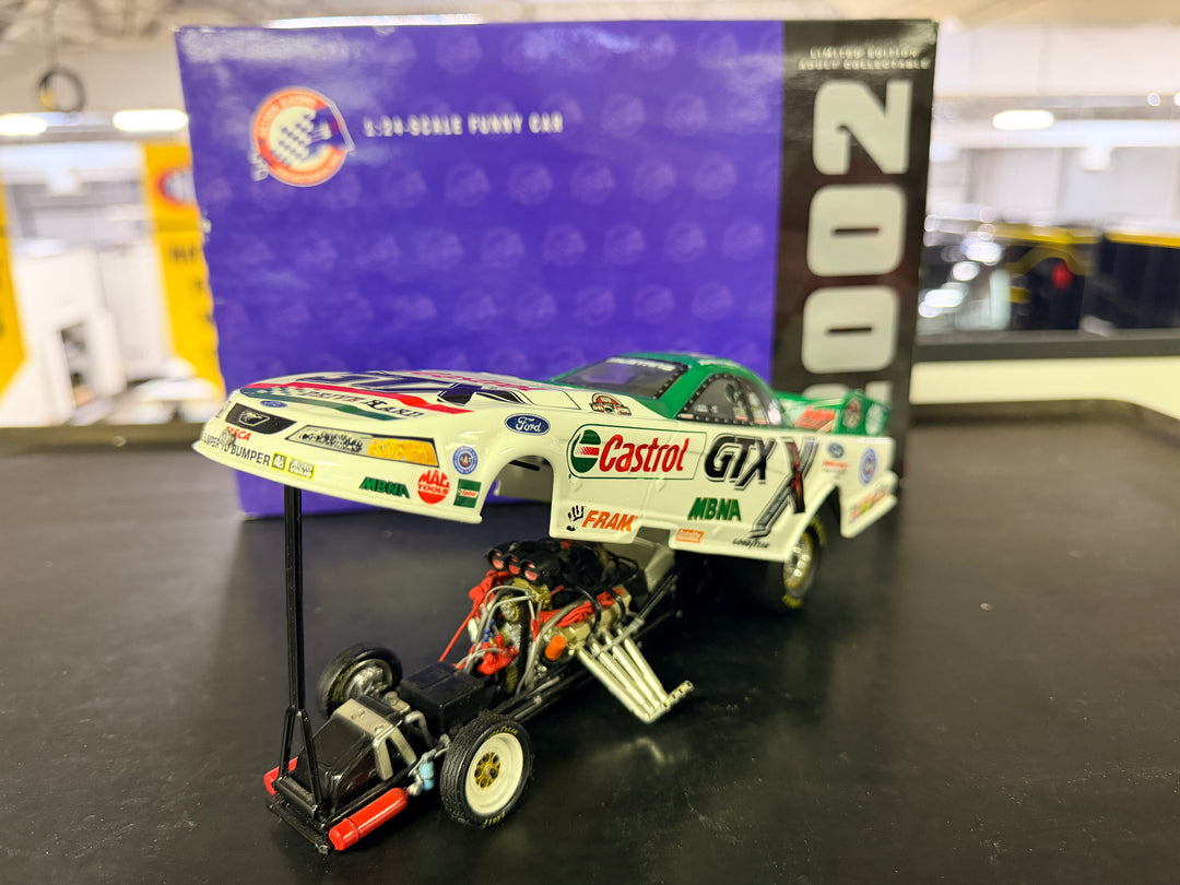 John Force Castrol GTX 100th Win 2002 Ford Mustang Funny Car – 1:24 Action Diecast