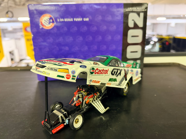 John Force Castrol GTX 100th Win 2002 Ford Mustang Funny Car – 1:24 Action Diecast