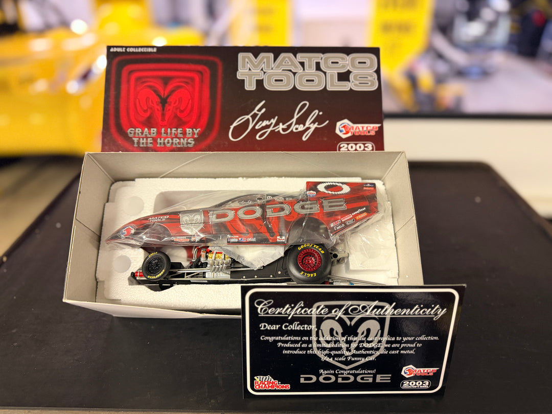 Gary Scelzi Matco Tools “Grab Life By The Horns” 2003 Dodge Funny Car 1:24 Scale Diecast – Limited Edition 1 of 750
