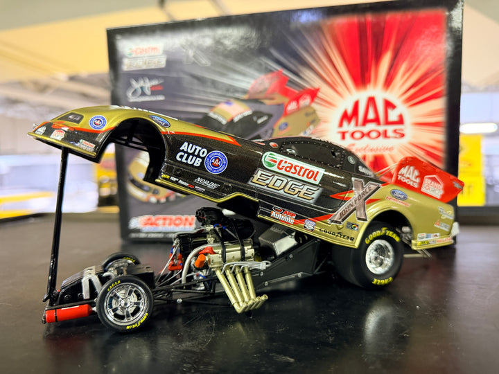 John Force Castrol Edge 2009 Ford Mustang Funny Car 1:24 Action Diecast