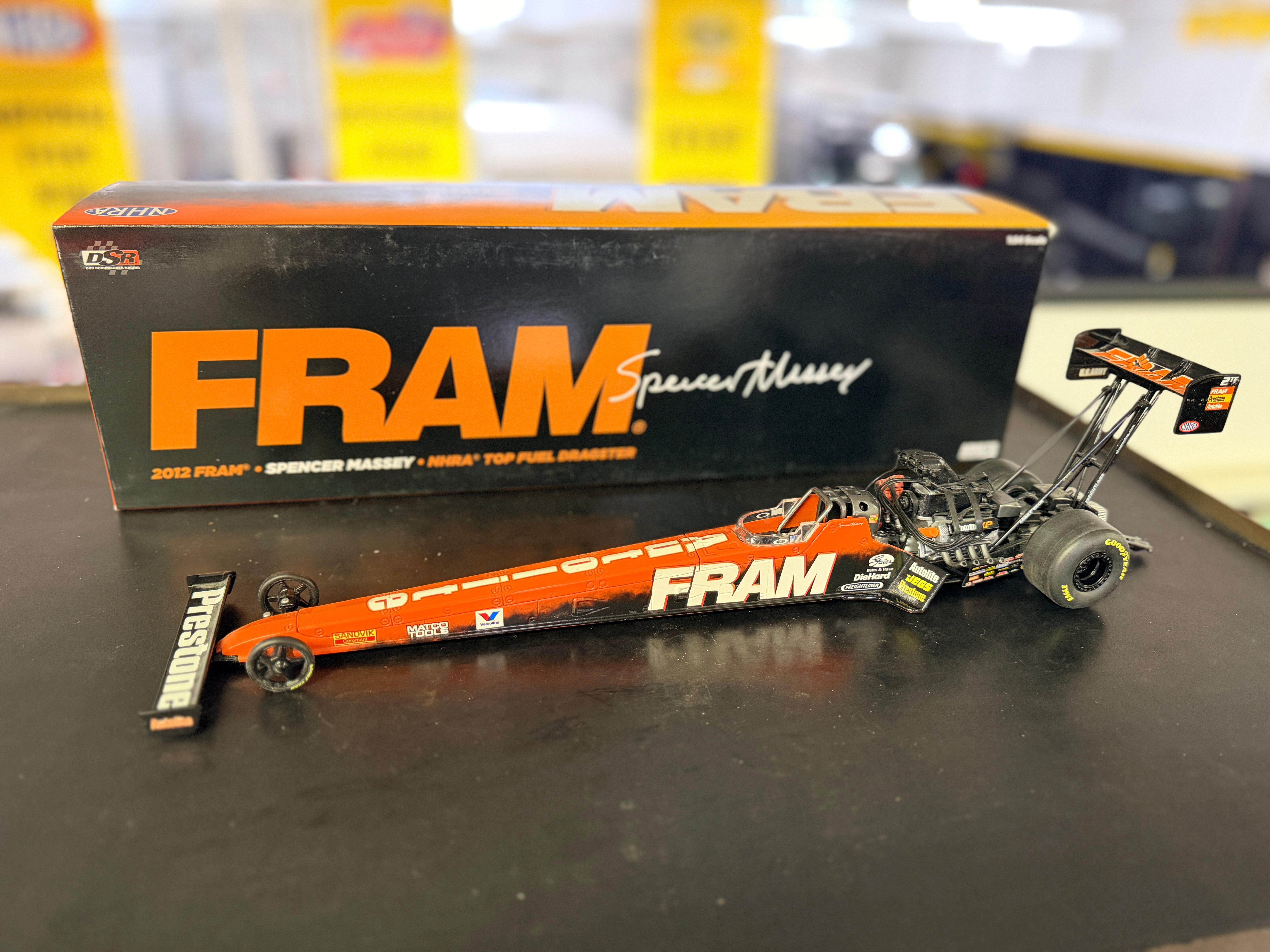 Action FRAM Spencer Massey 2012 NHRA Top Fuel Dragster 1:24