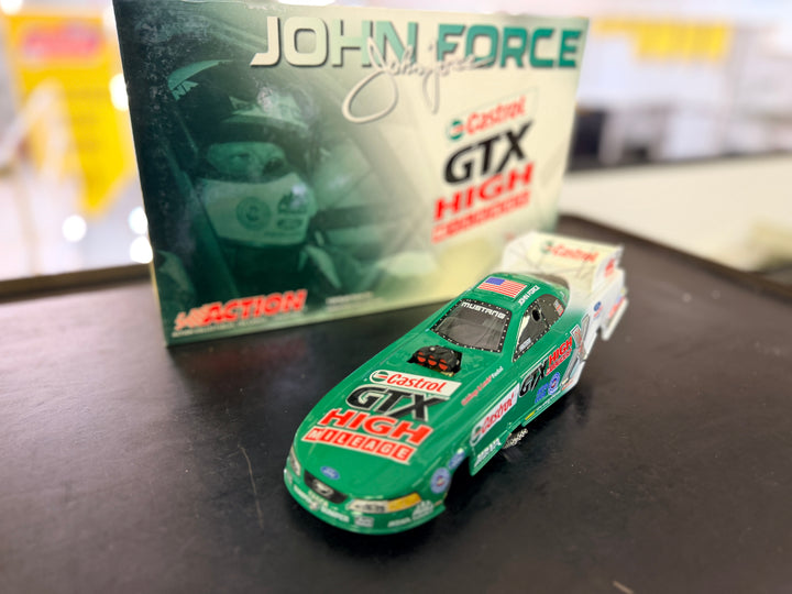 John Force GTX High Mileage 2004 Ford Mustang Funny Car 1:24 Action Diecast