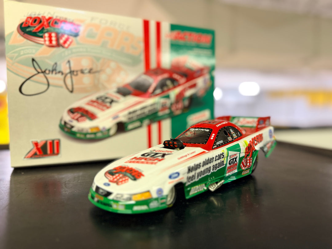 John Force GTX 12X Champion 2003 Ford Mustang Funny Car 1:24 Diecast | Action Racing Collectibles