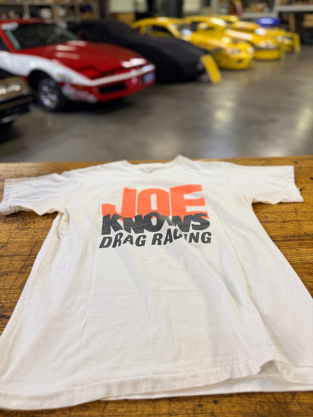Vintage 90s Joe Amato “Joe Knows Drag Racing” Team Valvoline NHRA Tee – Size Large