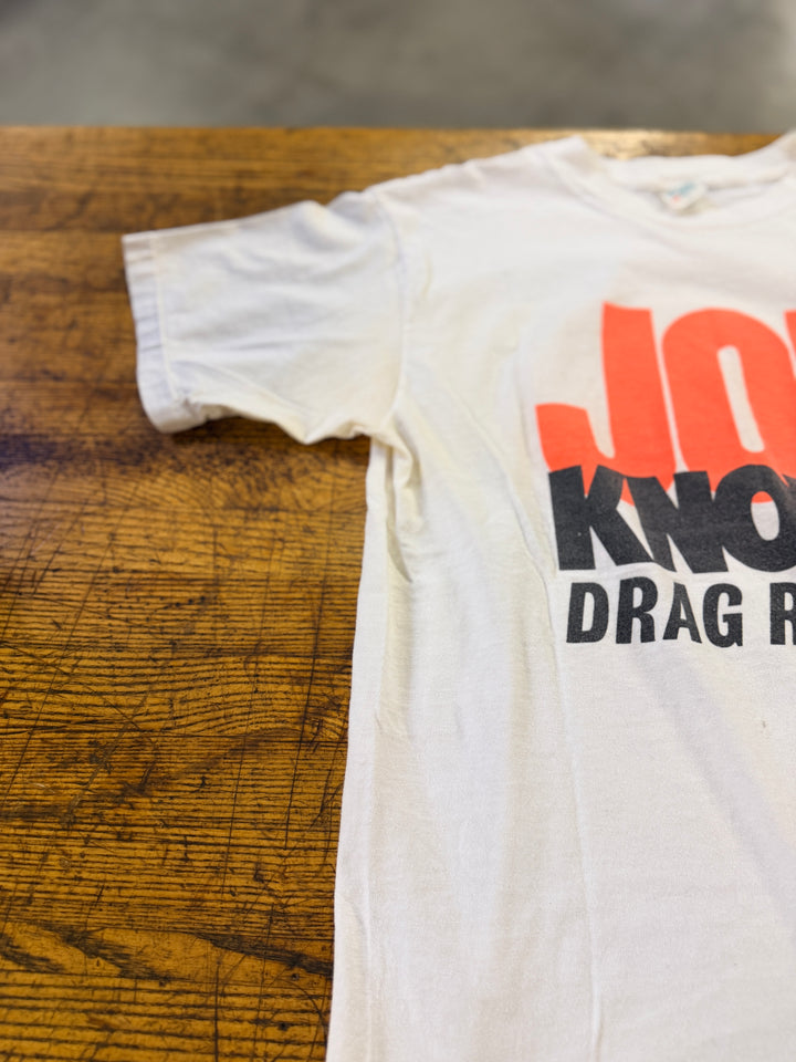 Vintage 90s Joe Amato “Joe Knows Drag Racing” Team Valvoline NHRA Tee – Size Large