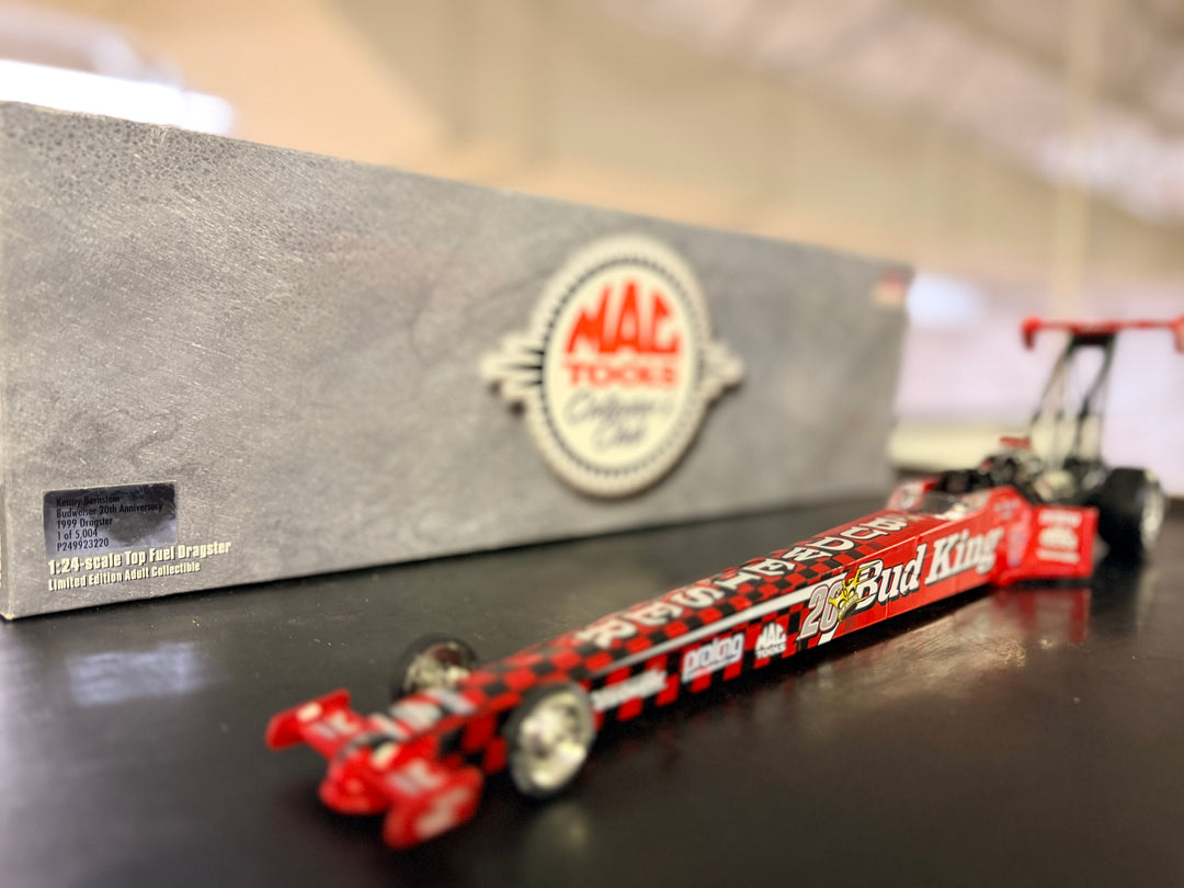 Kenny Bernstein Bud King 20th Anniversary 1999 Top Fuel Dragster 1:24 MAC Tools