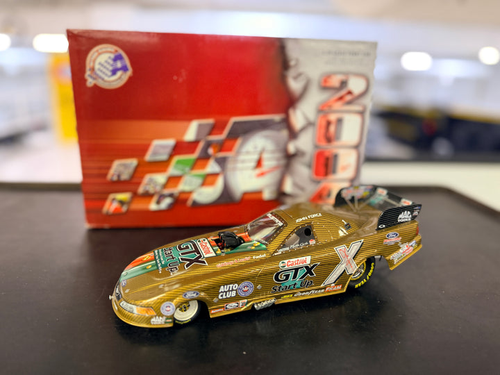John Force Castrol GTX Start Up 2004 Ford Mustang Funny Car 1:24 Diecast | Action Racing Collectables