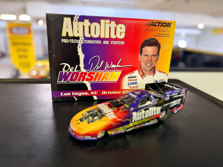 Del Worsham CSK Autolite 2001 Pontiac Firebird Funny Car 1:24 Diecast | Action Collectibles NHRA Limited Edition