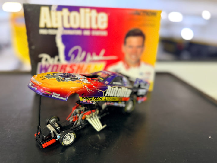 Del Worsham CSK Autolite 2001 Pontiac Firebird Funny Car 1:24 Diecast | Action Collectibles NHRA Limited Edition