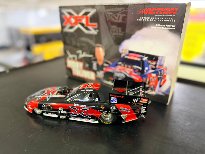 Jerry Toliver XFL 2001 Pontiac Firebird Funny Car 1:24 Diecast | Action Collectibles Limited Edition