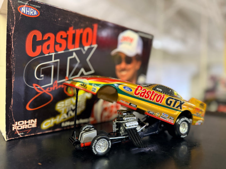 1998 John Force Castrol GTX 7-Time Champion Ford Mustang Funny Car 1:24 Action Diecast
