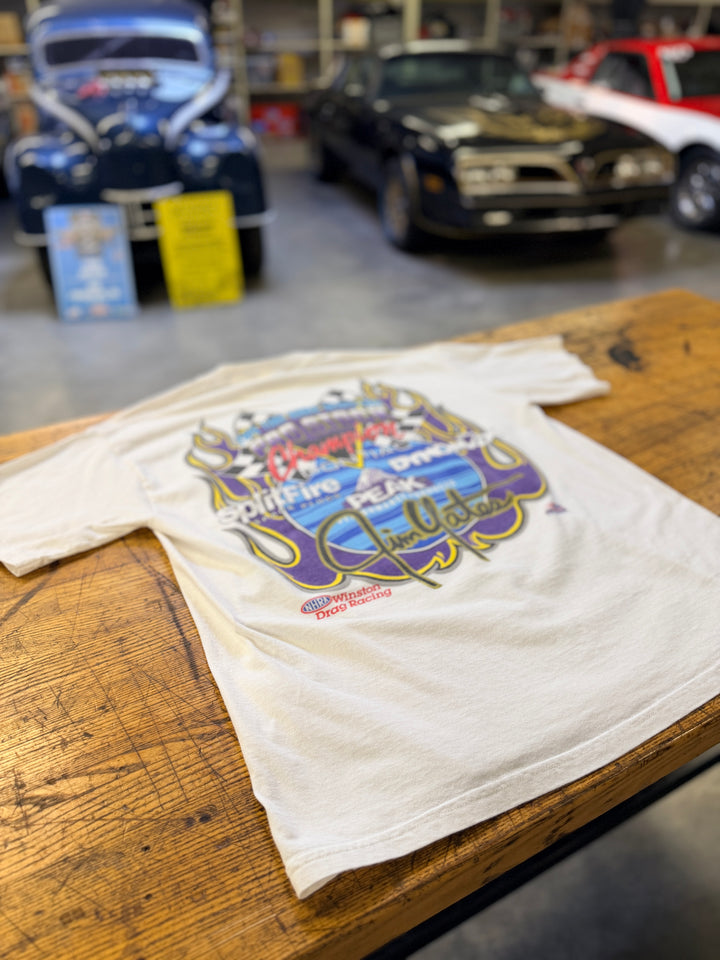 Vintage Late 90s Jim Yates SplitFire Pro Stock Champion NHRA Racing Tee – Size Large