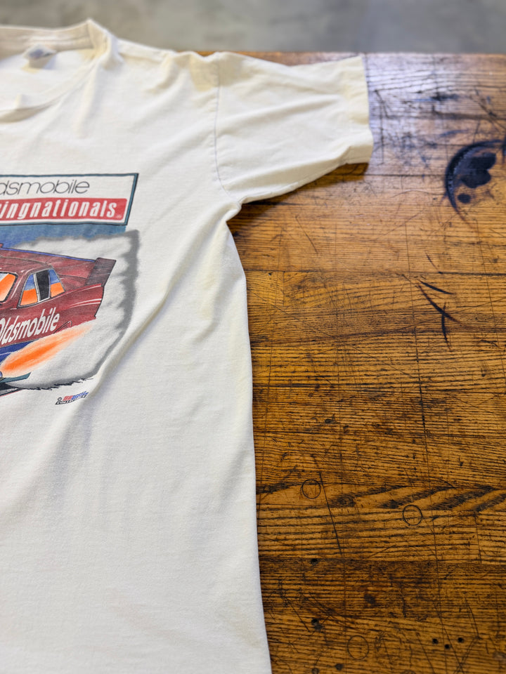 Vintage 1995 NHRA Oldsmobile Springnationals Event Tee – Columbus Ohio Drag Racing Shirt | Size XL