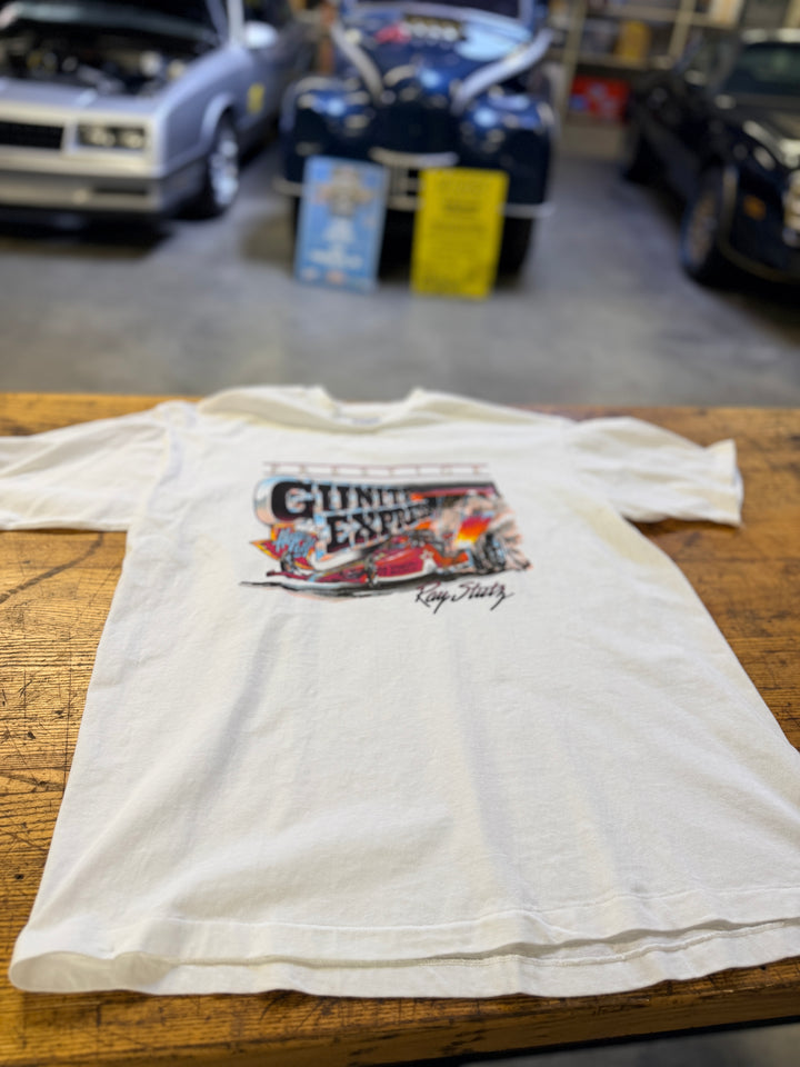 Vintage 1987 Ray Stutz Gunite Express Top Fuel Dragster Deadstock NHRA Tee – Size XL