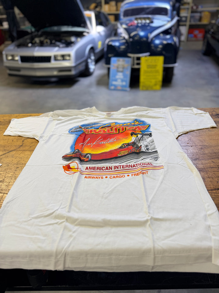 Vintage 1990s Connie Kalitta "Bounty Hunter" Top Fuel Dragster Tee – Deadstock NHRA Racing Shirt | XL