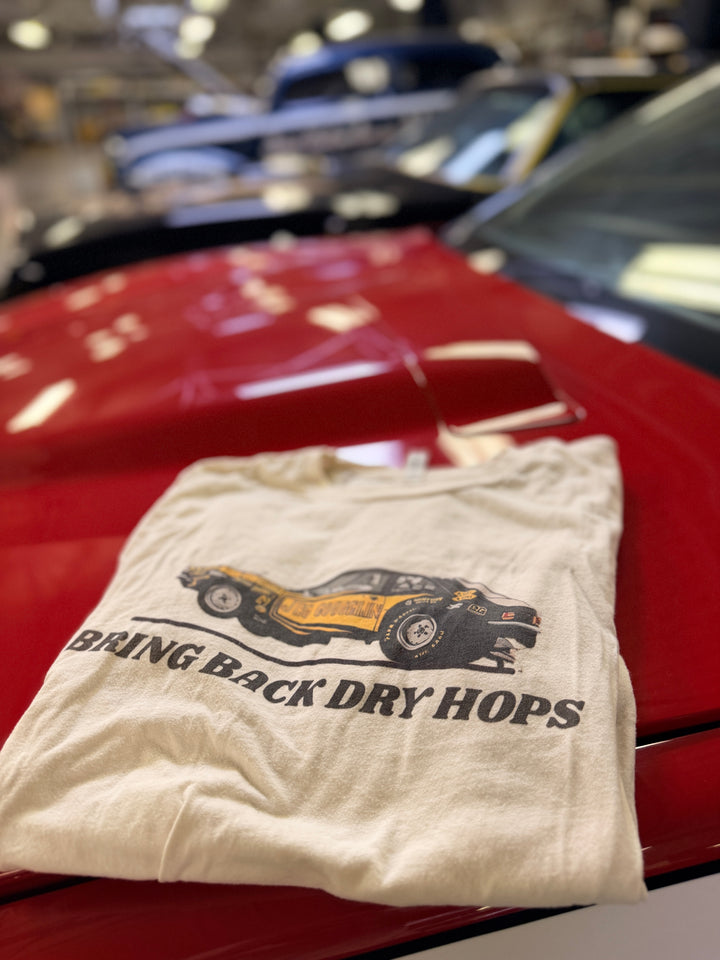 Bring Back Dry Hops Drag Racing T-Shirt – Vintage Motorsport Graphic Tee