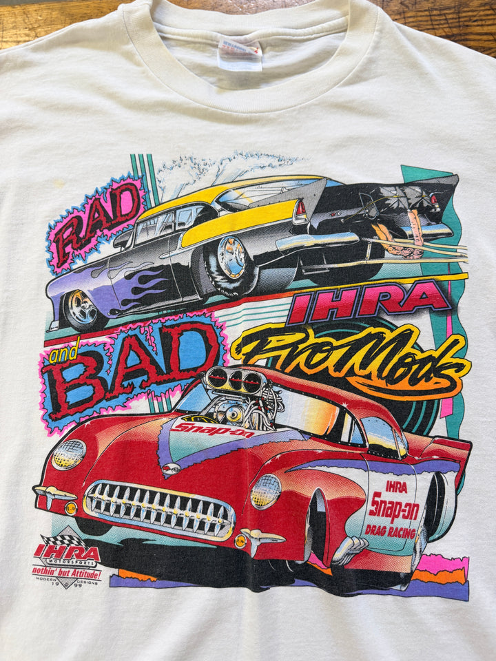 Vintage 1999 IHRA Rad & Bad Pro Mod Tee – Snap-on Drag Racing Shirt | Size Large
