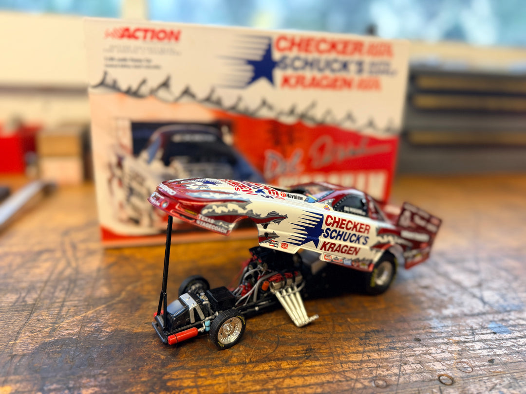 2001 Del Worsham Checker Schuck's Kragen Firebird Funny Car 1:24 Diecast Action Collectibles – 1 of 3,504