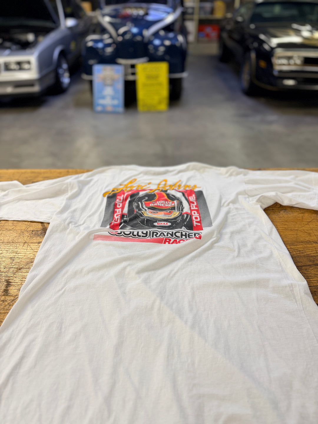 Vintage Early 90s Lori Johns Jolly Rancher Racing Top Fuel Tee – XL