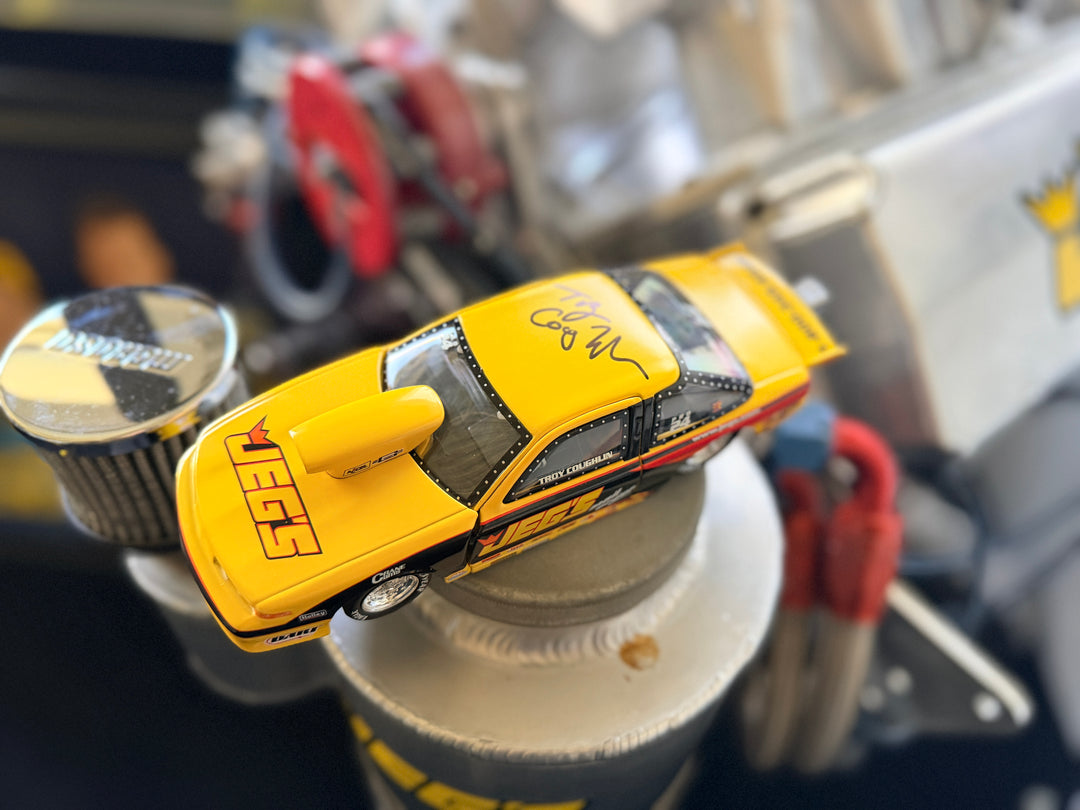 Troy Coughlin Sr. Autographed JEGS 1999 Oldsmobile Cutlass Pro Stock 1:24 Diecast – Action NHRA Limited Edition 1 of 3,500