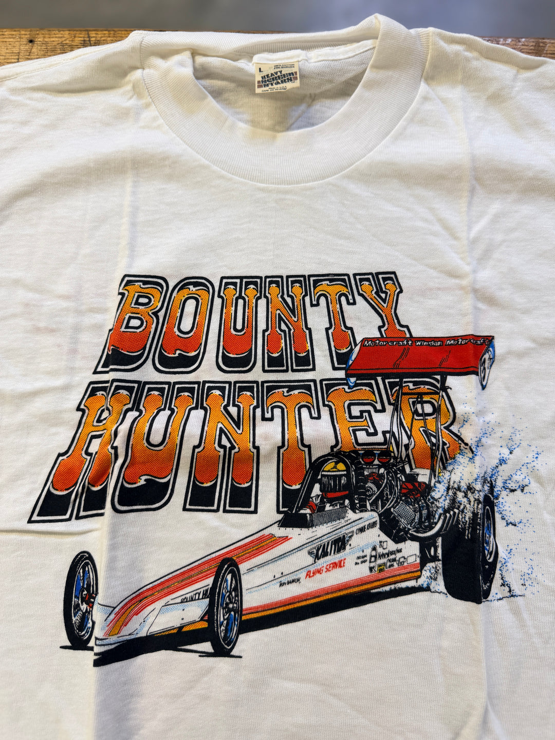 Vintage 1980s Connie Kalitta "Bounty Hunter" Top Fuel Dragster Tee – Screen Stars | Size Large