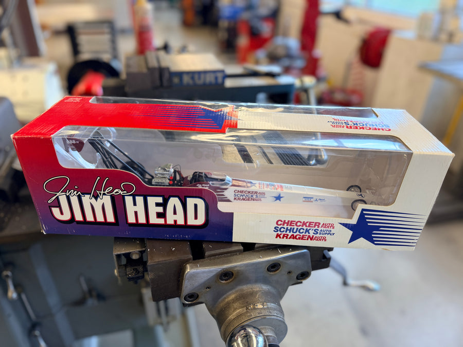 Jim Head Checker Schuck's Kragen 1998 NHRA Top Fuel Dragster 1:24 diecast – new in original collector box