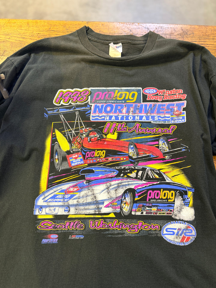 Vintage 1998 Seattle & Reading NHRA Winston Event Tee – 2XL