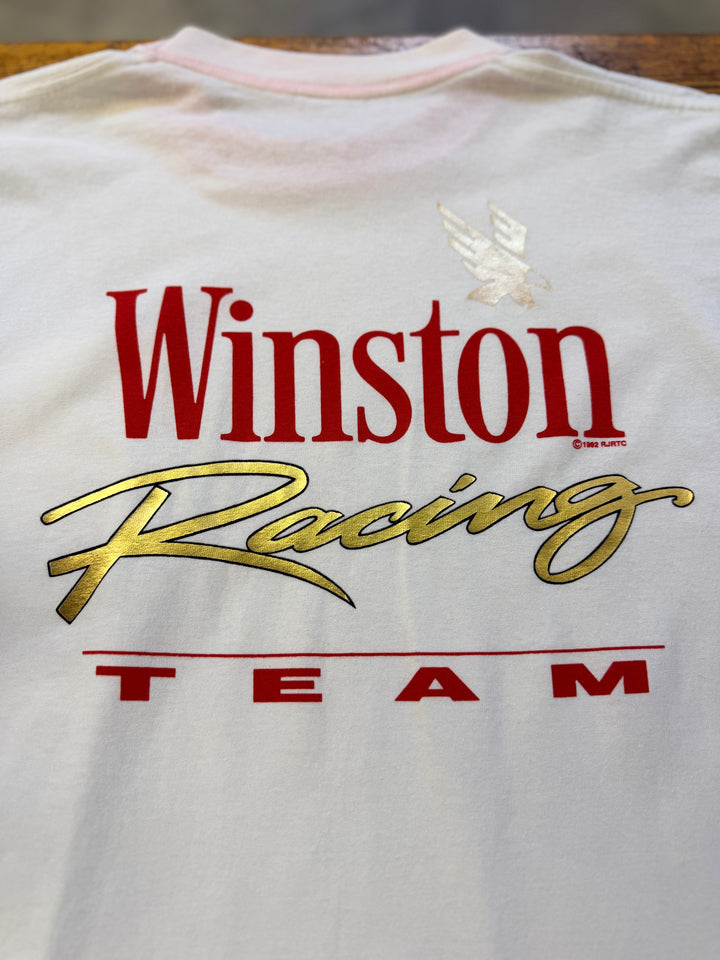 Vintage 1992 Winston Racing Team Tee – Size XL | Quarter Mile Memories