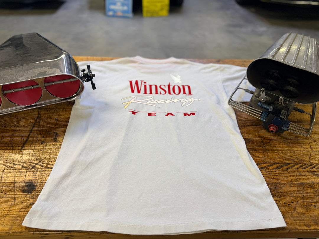 Vintage 1992 Winston Racing Team Tee – Size XL | Quarter Mile Memories