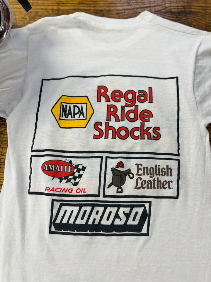 Vintage 80s Blue Max Racing Tee – S/M