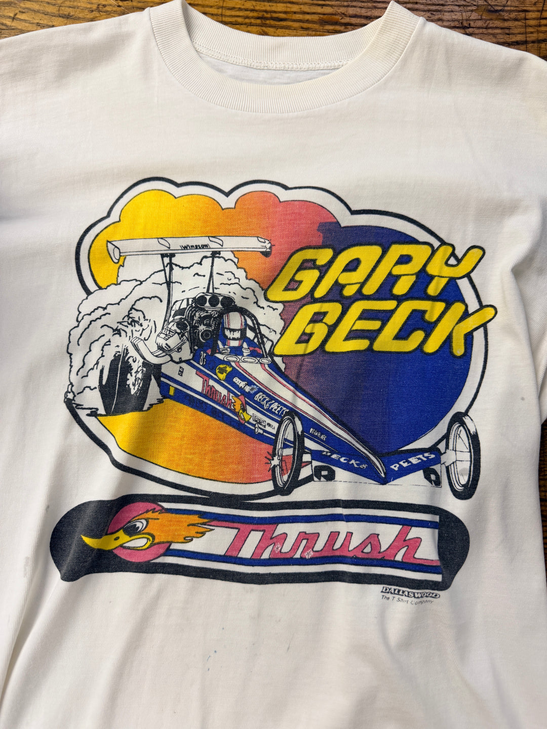 Vintage 80s Gary Beck Top Fuel NHRA Tee – S/M